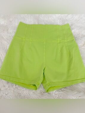 aerie High-Waist Bike Shorts - Lime